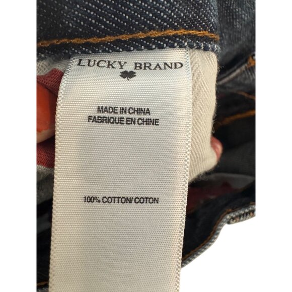 Lucky Brand 181 Relaxed Straight Mens Jeans Size 36x32 Dark Wash 100% Cotton Den - Picture 6 of 6